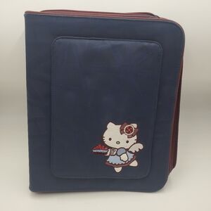 Vintage  Hello Kitty Zip Up 3 ring Binder